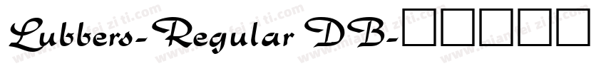 Lubbers-Regular DB字体转换